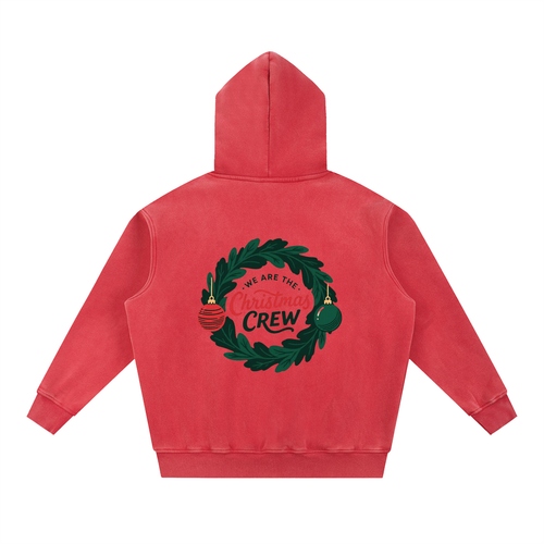 Snow Wash Fleece Oversize Hoodie