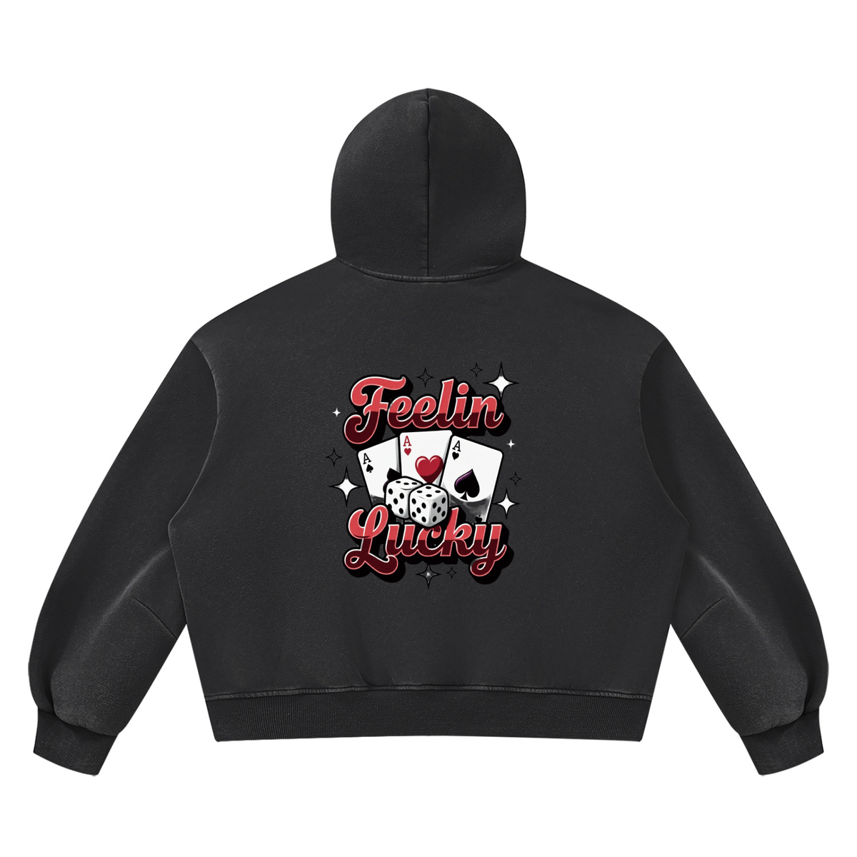 Unisex Vintage Wash Boxy Fleece Hoodie
